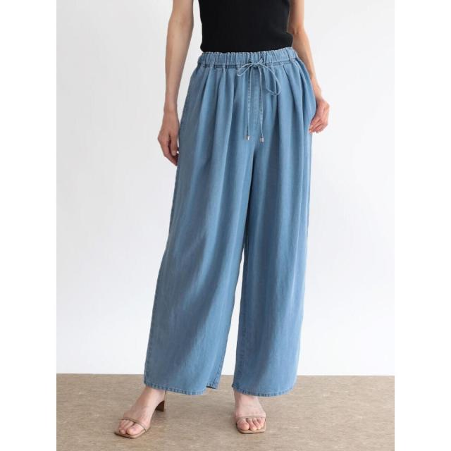 スール ミルポア（soeur7 MIREPOIX）/テンセルデニムワイドストレートパンツの通販は