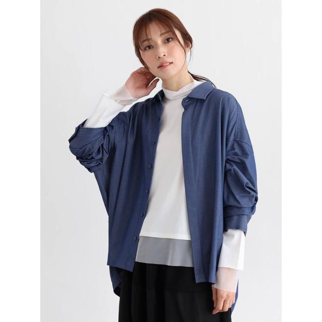 クローブ（CLOVE）/タックデザインスリーブシャツ