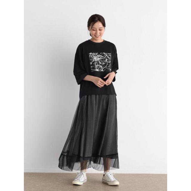 ☆新品 clove チュール重ねテンセルスカート クローブ（CLOVE）/チュール重ねテンセルスカートの通販はau PAY