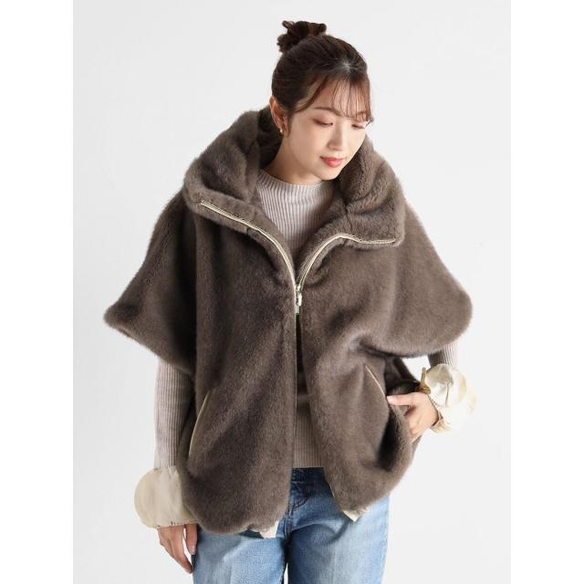 ヴァン（Vin）/ボリュームネックフェイクファーベストの通販は