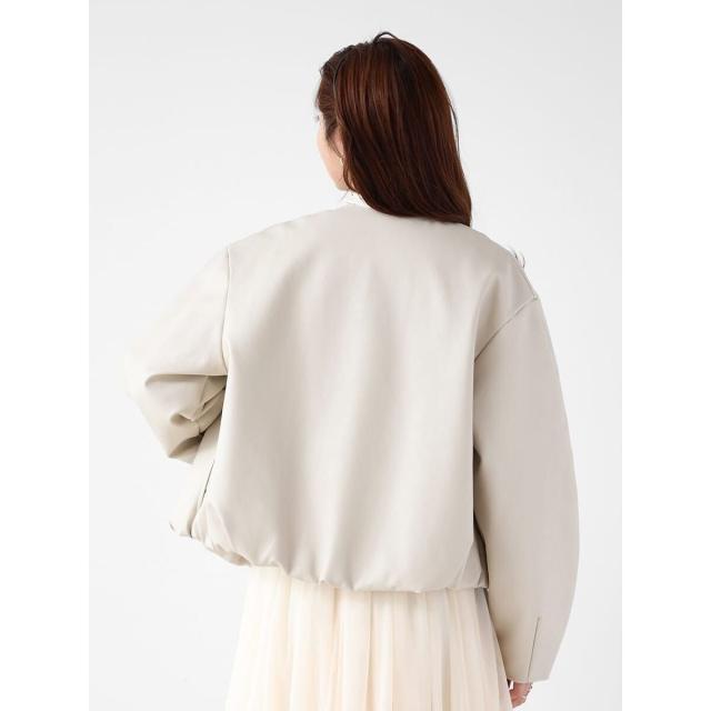 ヴァン（Vin）/バルーンヘムフェイクレザージャケットの通販はau PAY