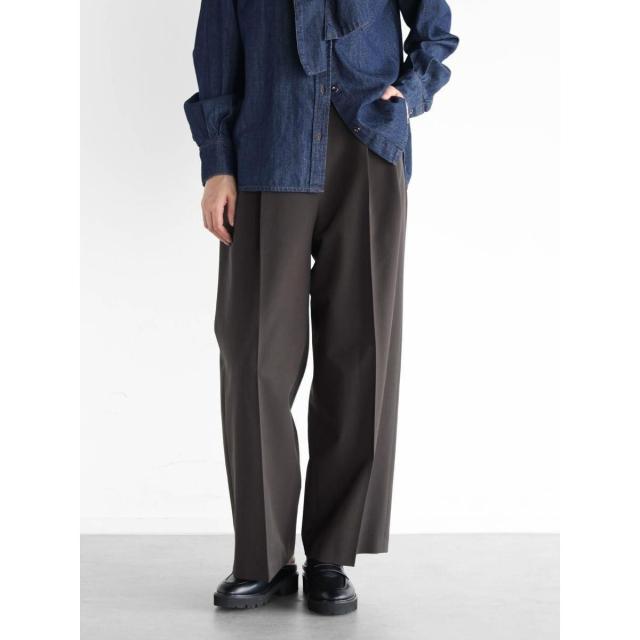 ヴァン（Vin）/タックワイドシルエットパンツ