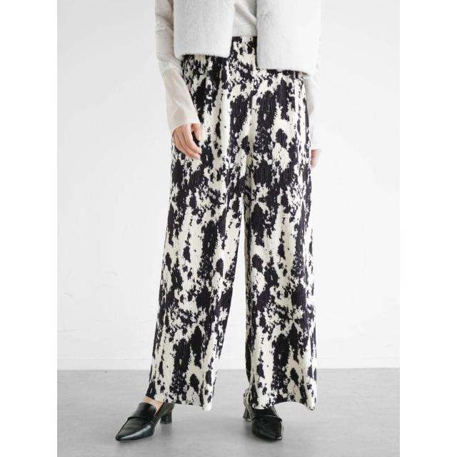 ヴァン（Vin）/タイダイ柄プリーツベロアパンツ