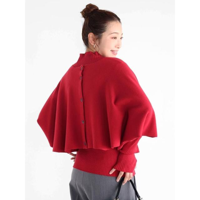 ヴァン（Vin）/ケープハイネックニットアンサンブル