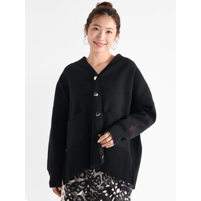 ヴァン（Vin）/ニュアンスハートボタンカーディガン