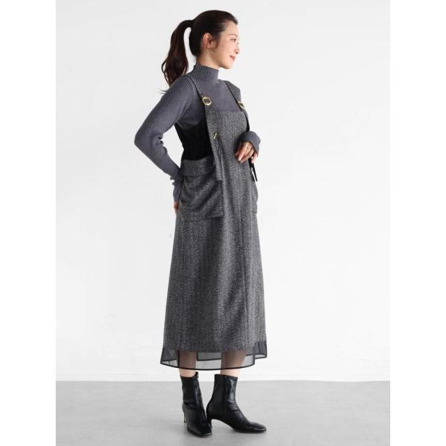 ヴァン（Vin）/ツイードライクドロストジャンパースカート