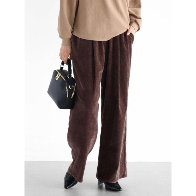 【NEW】ヴァン（Vin）/ベロアリラックスワイドパンツ