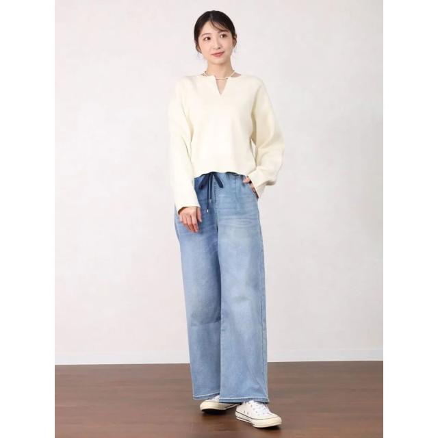 ヴァン（Vin）/裏配色ジップスウェットライクニット_12