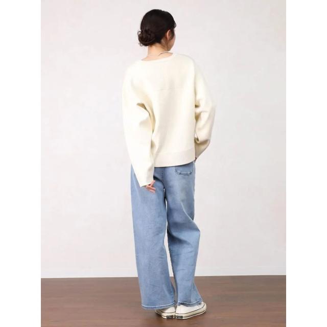 ヴァン（Vin）/裏配色ジップスウェットライクニット_15