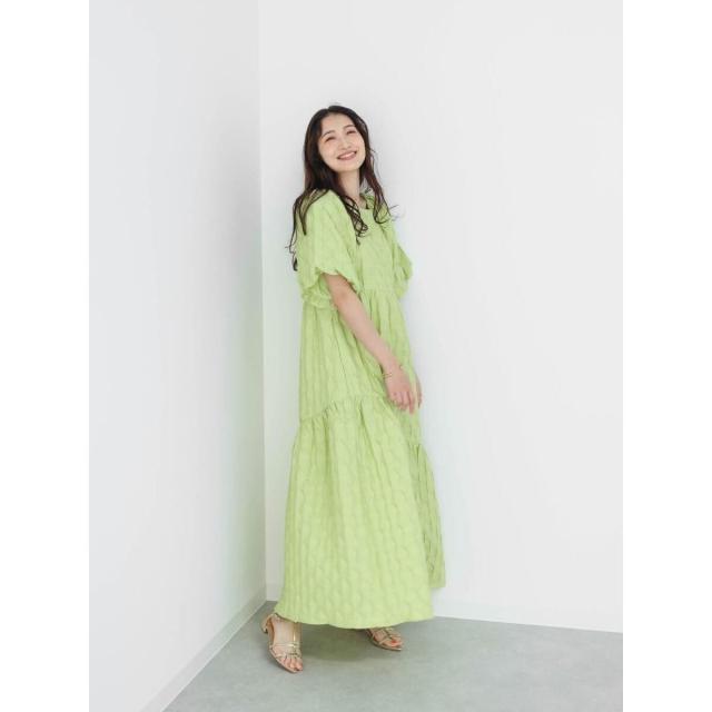 ヴァン（Vin）/ふくれジャガードティアードワンピース_10