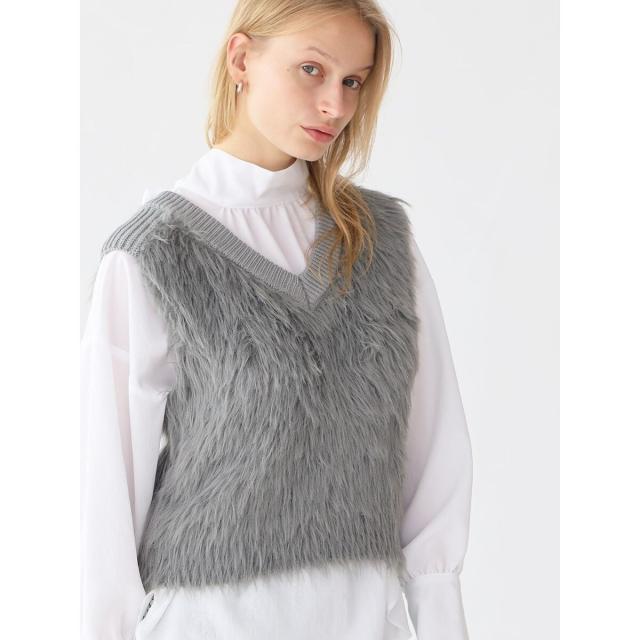 アーガ（Aga）/フェザーヤーンニットベストの通販は 6,880円