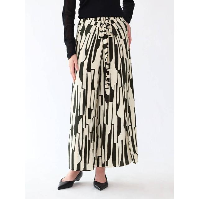 アーガ（Aga）/幾何プリント縮緬ラップデザインパンツの通販は 15,200円