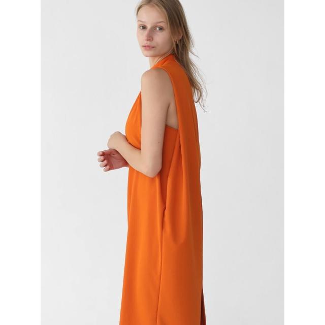 アーガ（Aga）/ジョーゼットボトルネックコクーンシルエットワンピースの通販は