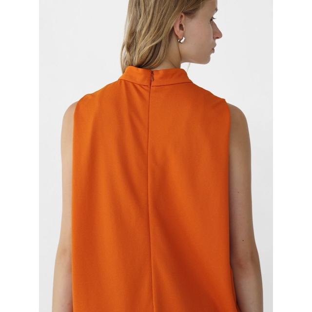 アーガ（Aga）/ジョーゼットボトルネックコクーンシルエットワンピースの通販は