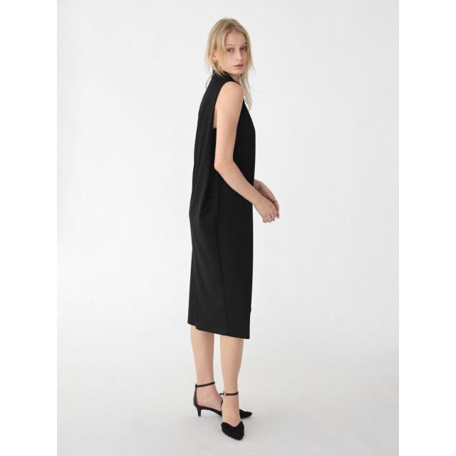 アーガ（Aga）/ジョーゼットボトルネックコクーンシルエットワンピースの通販は