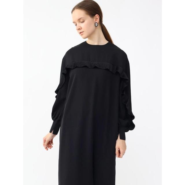 シルクミディドレス Chloé シルクジャカード＆レース製細いストラップのミディドレス