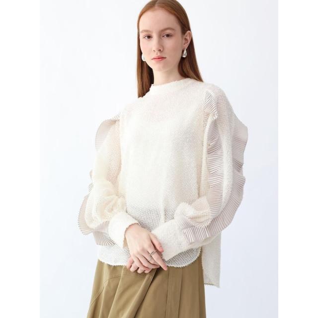 アーガ（Aga）/フリルプリーツシアーブラウス 02の通販は 12,240円