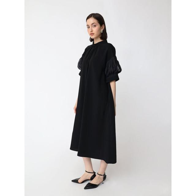 アーガ（Aga）/シアーパフスリーブロングワンピース_6