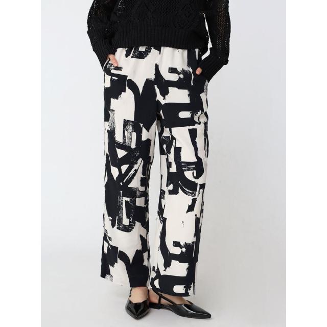 アーガ（Aga）/幾何柄ペイントワイドパンツ