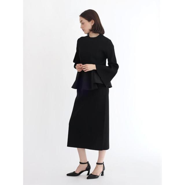 アーガ（Aga）/ペプラムデザインリブワンピース