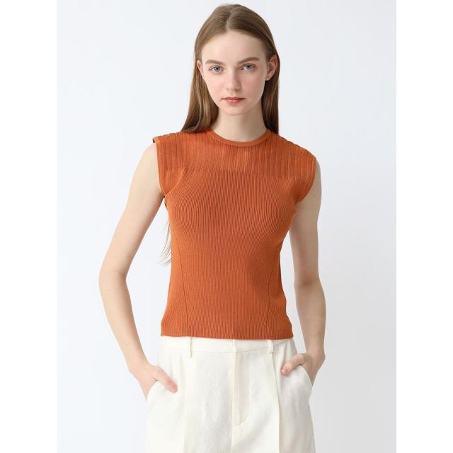 auralee モヘアニット オレンジ AURALEE オレンジ リブ編みセーター