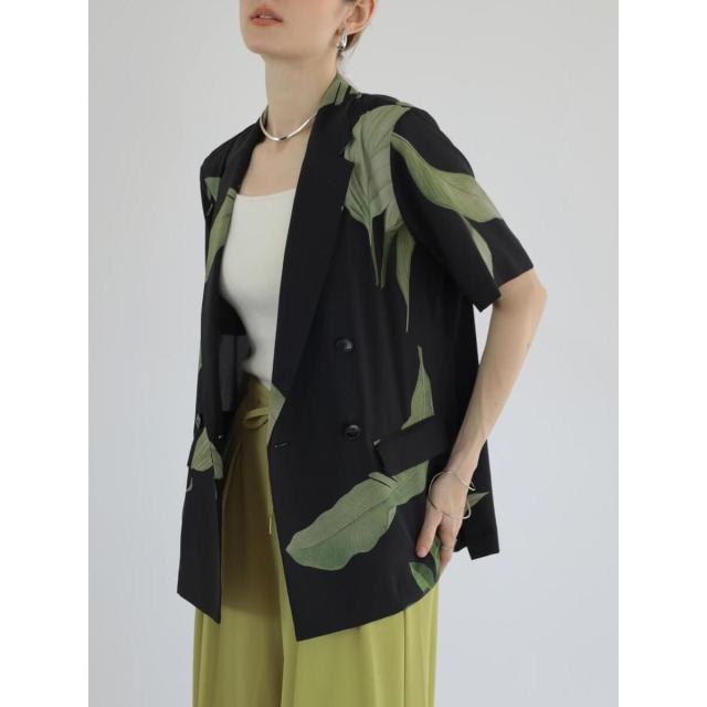 アーガ（Aga）/Agaオリジナルリーフプリントダブルジャケット