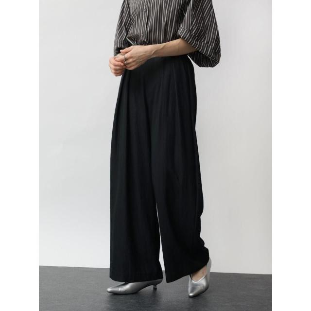 アーガ（Aga）/リジッドデニムタックワイドパンツ