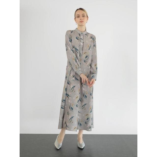 アーガ（Aga）/オリジナルプリントサテンワンピース