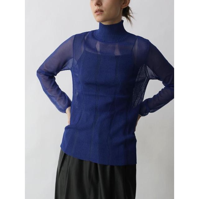 アーガ（Aga）/ジャガードハイネックシアーニット