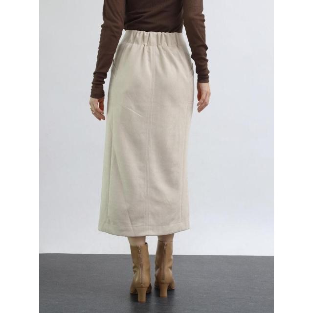 アーガ（Aga）/フロントジップフェイクスエードライクスカート