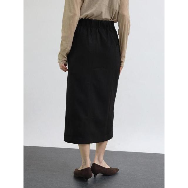 アーガ（Aga）/フロントジップフェイクスエードライクスカート