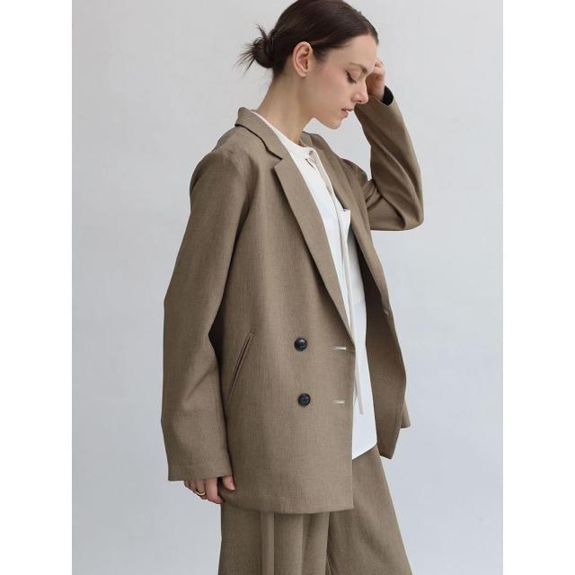 アーガ（Aga）/ドライメランジ千鳥テーラードジャケット