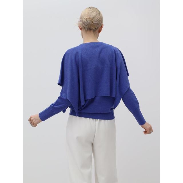 アーガ（Aga）/16Gケープ付アンサンブルニット_9