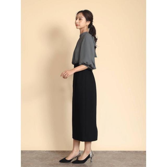フェンネル（FENNEL）/バックリボンバイカラーワンピースの通販