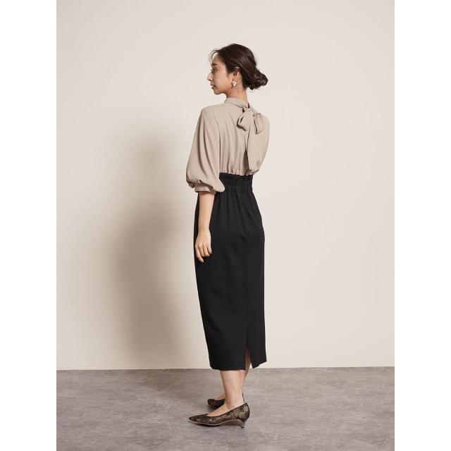【今期新品未使用】FENNEL バイカラーバックリボンワンピース バックリボンバイカラーワンピース - FENNEL - FENNEL｜YAMADAYA