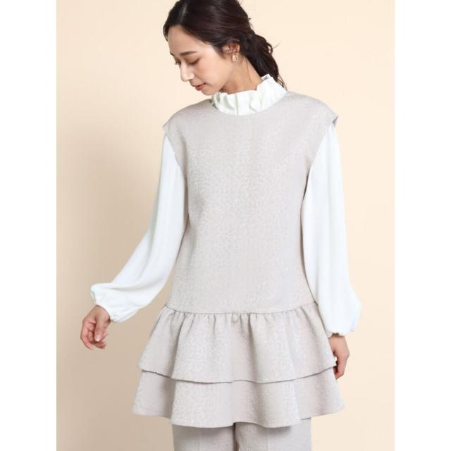 専用24000円新品フェンネル FENNEL ジャガードチュニックジレ フェンネル FENNEL ジャガードチュニックジレ