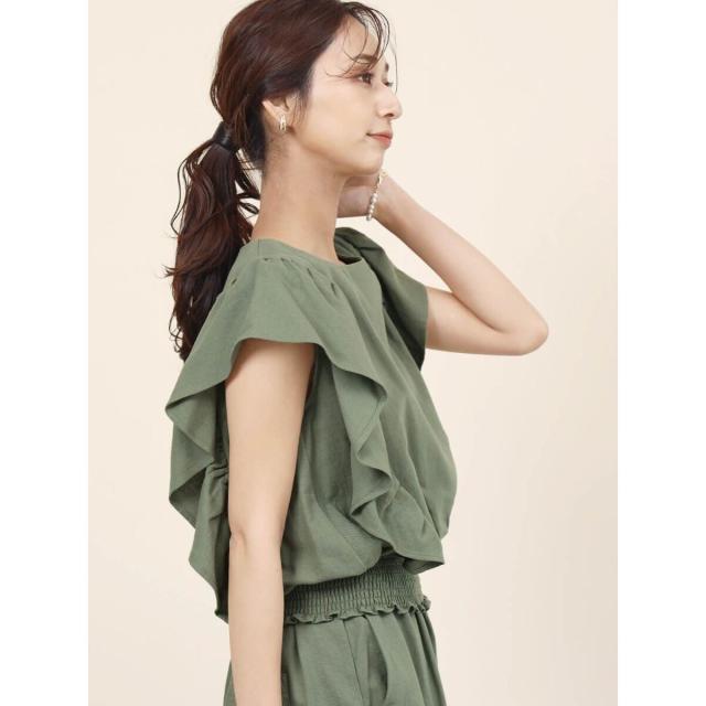 フェンネル（FENNEL）/リネンブレンドラッフルブラウスの通販はau PAY