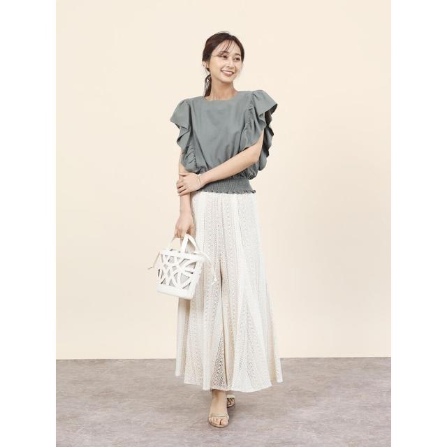 フェンネル（FENNEL）/リネンブレンドラッフルブラウスの通販はau PAY