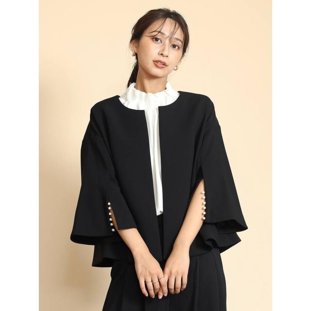 フェンネル（FENNEL）/ラインパールスリーブケープジャケットの通販は