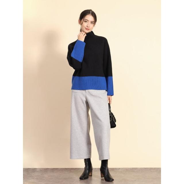 フェンネル（FENNEL）/ボトルネックバイカラーラグランニットの通販は