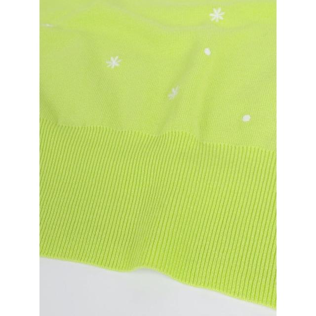 フェンネル（FENNEL）/フラワー刺繍クルーネックニットトップス_17