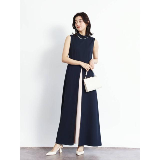 フェンネル（FENNEL）/バイカラーインパンツワンピース