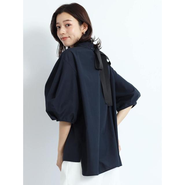 フェンネル（FENNEL）/バックリボンパフスリーブブラウス