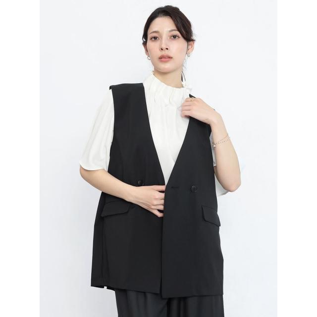 フェンネル（FENNEL）/バックギャザーノーカラージレ