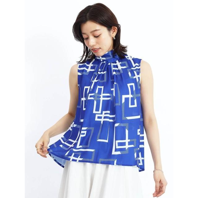 フェンネル（FENNEL）/ジオメトリックバックリボンブラウス