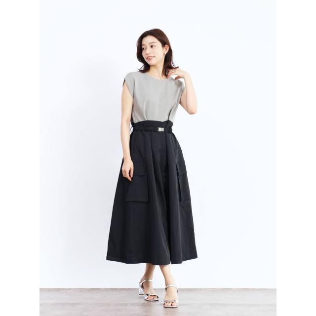 FENNEL フェンネル ドッキングワンピース チェック ブラック 日本製