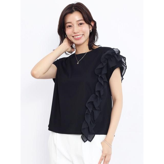 フェンネル（FENNEL）/アシンメトリーフリルフレンチスカットソー