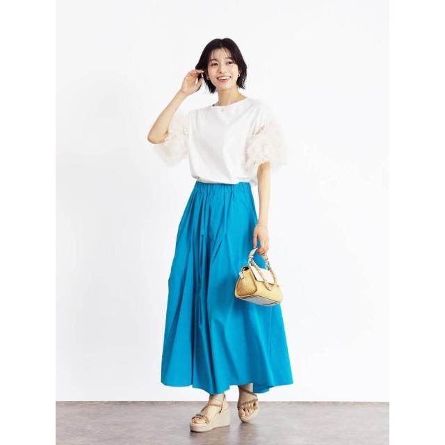 フェンネル（FENNEL）/タックワークストレッチフレアスカートの通販は