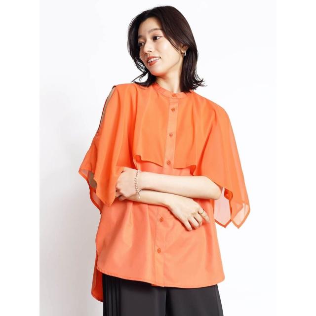 フェンネル（FENNEL）/シアーケープ2wayブラウス