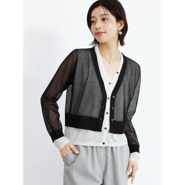 フェンネル（FENNEL）/レイヤードシアーカーディガン